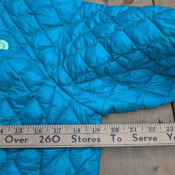 The North Face Women’s Blue Thermoball Full Zip Hooded Puffer Jacket Size M - Picture 5 of 8